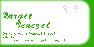 margit venczel business card